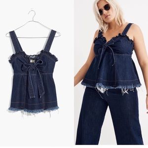 Madewell x Karen walker denim tank